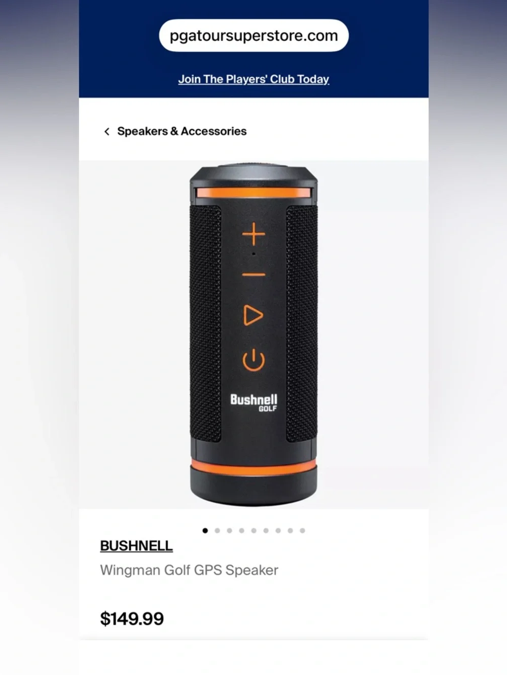 Wingman Portable Bluetooth Speaker + Audible GPS w/ 3 Titleist Pro Vx golf balls - Picture 2 of 4